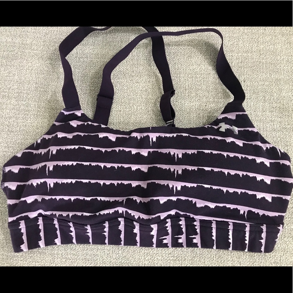 Beautiful purple Under Armour sports bra.